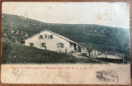 Gruss Vom Kahlenwasen ( Münsterthal) 1074 M. û. D. M. - A Circulé Le 8/8/1904 - Munster