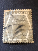 GB  SG 125  6d Grey Plate 12 - Used Stamps
