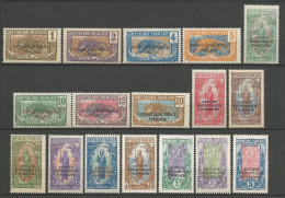 CONGO N° 72 à 88 NEUF* AVEC OU TRACE DE CHARNIERE  / Hinge / MH - Unused Stamps