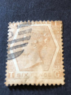 GB  SG 123  6d Pale Buff Plate 11 - Used Stamps