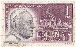 1962 - ESPAÑA - CONCILIO ECUMENICO VATICANO II - JUAN XXIII - EDIFIL 1480 - Usati