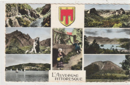 134 DEPT 63 : L'Auvergne Pittoresque " Multivues " édit. La Cigogne N° 63.000.91 - Other & Unclassified