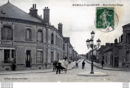 10 ROMILLY SUR SEINE RUE VICTOR HUGO AVEC VOITURE A BRAS - Romilly-sur-Seine