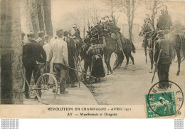 51 AY REVOLUTION EN CHAMPAGNE MANIFESTANTS ET DRAGONS - Ay En Champagne