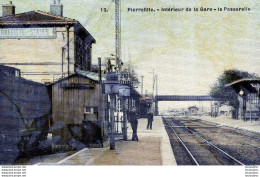 93 PIERREFITTE INTERIEUR DE LA GARE LA PASSERELLE - Pierrefitte Sur Seine