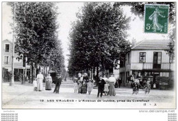 92 LES VALLEES L'AVENUE DE LUTECE PRISE DU CARREFOUR 1908 - Sonstige & Ohne Zuordnung