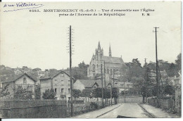 [95] Val D'Oise > Montmorency  Vue D'ensemble Sur L' Eglise Prise De L' Avenue De La Republique - Montmorency