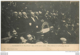 57 METZ LE PRESIDENT DE LA REPUBLIQUE  POINCARE  8 DECEMBRE 1918  PLACE D'ARMES ET TRIBUNE OFFICIELLE - Eventi