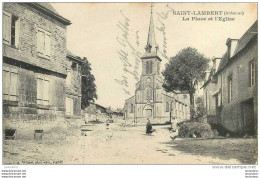 08 SAINT LAMBERT LA PLACE ET L'EGLISE - Autres & Non Classés