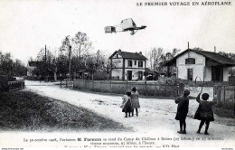 51 PREMIER VOYAGE EN AEROPLANE H. FARMAN AU DESSUS DE WEZ THUIZY  DANS LA MARNE - Flieger