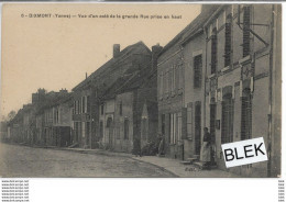 89 . Yonne .  Dixmont  : Vue D ' Un Coté  De La Grande Rue . - Other & Unclassified