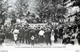 CONGRES CATHOLIQUE DE MARIGNY LE CHATEL DANS  L'AUBE LE 18 JUILLET 1926 REF3 - Altri & Non Classificati