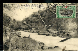 Carte Avec Vue: N° 43 - 42 ( Le Lualaba: Entrée Des Gorgesde Zilo (Katanga) Obl. BANDUNDU - 17/10/1922 - Entiers Postaux