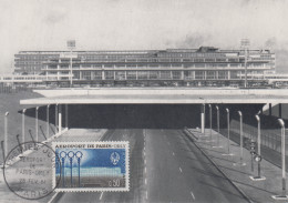 Carte  Maximum  1er   Jour   FRANCE   Aéroport   De   PARIS - ORLY   1961 - 1960-1969