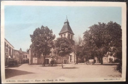 Cpa 24 Dordogne, Colorisée, Sorges, Place Du Champ De Foire, Animée, Voitures Photo Combier, écrite - Sonstige & Ohne Zuordnung