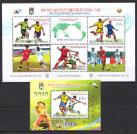 North-Korea MNH Minisheet And SS - 2010 – África Del Sur