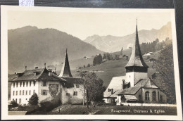 Rougemont (Vaud) Le Château Et L'église (16'872) - Rougemont