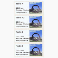 Spanish Andorra 2021 - Postal Labels ATM Collection - Set Mnh** - Ungebraucht