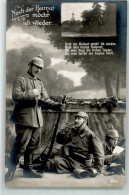 39624511 - Soldaten Zigarre Gewehr Uniform Spruch Nach Der Heimat Moecht Ich Wieder - War 1914-18