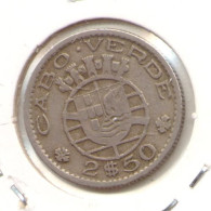 CAPE VERDE PORTUGAL 2$50 ESCUDOS 1953 - Cape Verde