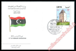 LIBYA 2013 Beacon Lighthouse Lighthouses Benghazi (FDC) - Fari
