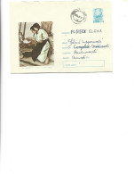 Romania - Postal St.cover Used 1967(342) -   Painting By St.Dimitrescu -  Peasant Weaving For War - Entiers Postaux