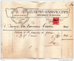 1918 FIRENZE - EUGENIA GAMBACCIANI CUCITRICE DI BIANCO - Italia