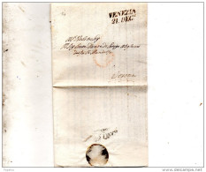 1852 LETTERA CON ANNULLO VENEZIA - 1. ...-1850 Vorphilatelie