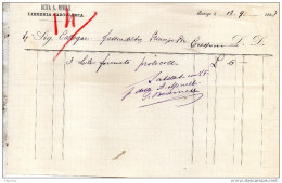 1892 ROVIGO - A. MINELLI - LIBRERIA CARTOLERIA - Italie