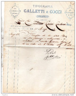 1874 FIRENZE - TIPOGRAFIA GALLETTI E COCCI - Italie