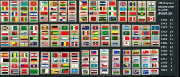 Flaggen Flag Drapeau 1980 1981 1982 1983 1984 1985 1986 1987 1988 1989 1997 1998 1999 2001 - Postzegels