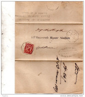 1884 LETTERA CON ANNULLO OTTAGONALE S. DANIELE RIPA PO  CREMONA - Poststempel