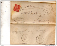 1884 LETTERA CON ANNULLO OTTAGONALE S. DANIELE RIPA PO  CREMONA - Poststempel