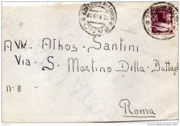 1949  LETTERA  CON ANNULLO  FANO - 1946-60: Marcofilie