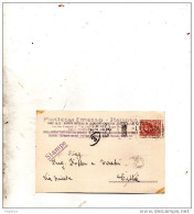 1924 CARTOLINA INTESTATA CON ANNULLO PADOVA    + TARGHETTA VOTATE LA LISTA NAZIONALE - Poststempel