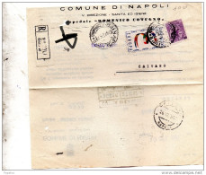 1957 LETTERA RACCOMANDATA  CON ANNULLO  NAPOLI - 1946-60: Poststempel