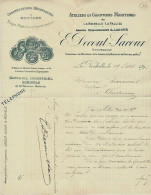 NAVIGATION CONSTRUCTION  1895 ATELIERS ET CHANTIERS MARITIMES LA ROCHELLE LA PALLICE LACOUR  Pour Saugeras Chatonnay - 1800 – 1899