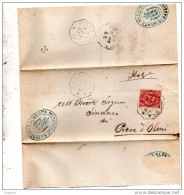 1887  LETTERA CON ANNULLO  OTTAGONALE GABBIONETA  CREMONA - Poststempel