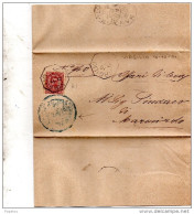 1891  LETTERA CON ANNULLO  OTTAGONALE VIRGILIO MANTOVA - Poststempel