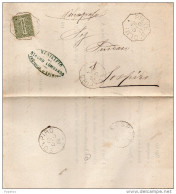 1884 LETTERA CON ANNULLO  OTTAGONALE  PIEVE D'OLMI CREMONA - Poststempel