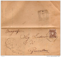 1898  LETTERA CON ANNULLO  OTTAGONALE  PIEVE D'OLMI CREMONA - Poststempel