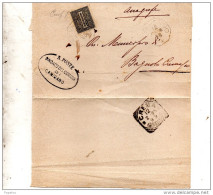 1895  LETTERA CON ANNULLO OTTAGONALE   OFFANENGO CREMONA - Storia Postale