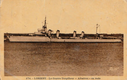 Le Contre Torpilleur "Albatros" En Rade Lorient (Bâtiment De Guerre) - Materiale