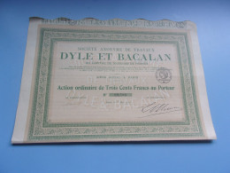 Travaux DYLE ET BACALAN (1918) - Other & Unclassified