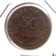 GUINEA-BISSAU PORTUGAL 50 CENTAVOS N/D (1946) - 500th ANNIVERSARY OF DISCOVERY - Guinea-Bissau