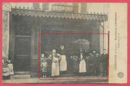 Carignan Ardennes : Gros Plan Devanture Boucherie Charcuterie Desmont / Feldpost Reserve Inft. Regt. 80 / Guerre 1914-18 - Sonstige & Ohne Zuordnung