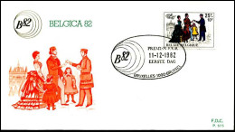 - 2076 - FDC - Belgica 82     - 1981-1990