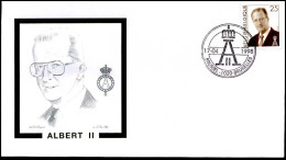 - 2754 - FDC - Koning Albert II   - 1991-2000