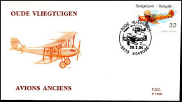 - 2546 - FDC - Oude Vliegtuigen    - 1991-2000