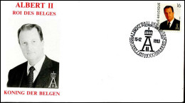 - 2532 - FDC - Koning Albert II   - 1991-2000